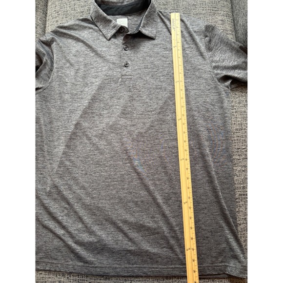 Callaway Mens Golf Polo Shirt Opti Dri Heathered Gray Short Sleeve XL - Picture 7 of 8